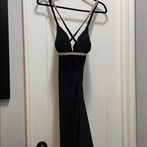 Nicole Bakti black evening gown